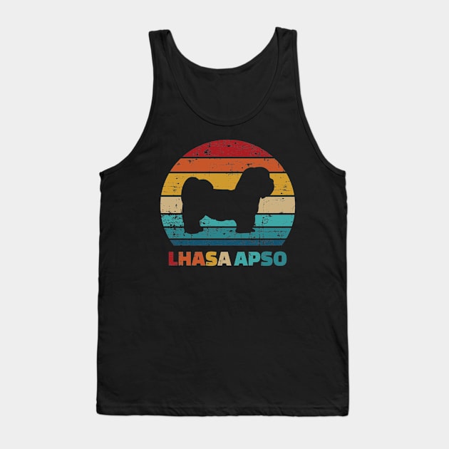 Lhasa Apso vintage retro Tank Top by Designzz